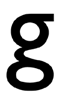 Gill Sans lower case g