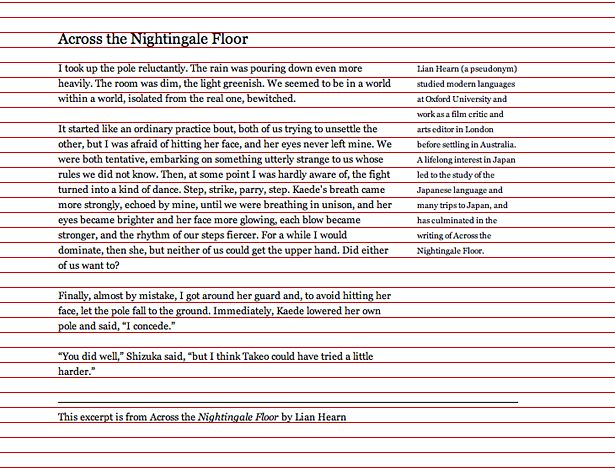 A simple document set to an 18px vertical rhythm